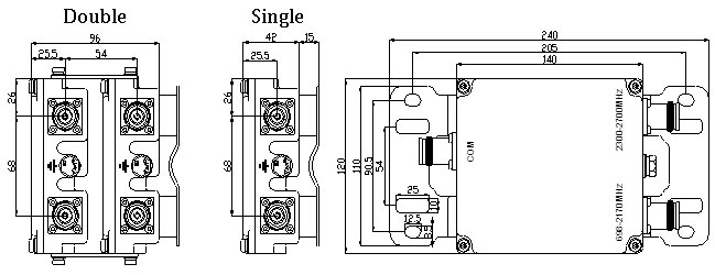 auto sensing combiner outline drawing